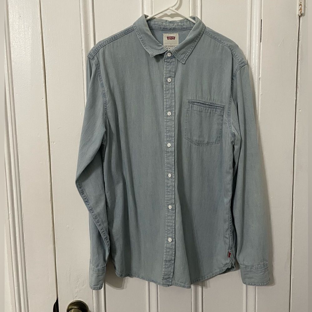 Levi’s light denim long sleeve button down